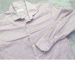 Ernest Hemingway Men's Burgundy White Micro Pattern Button Up Shirt Size M 16/41